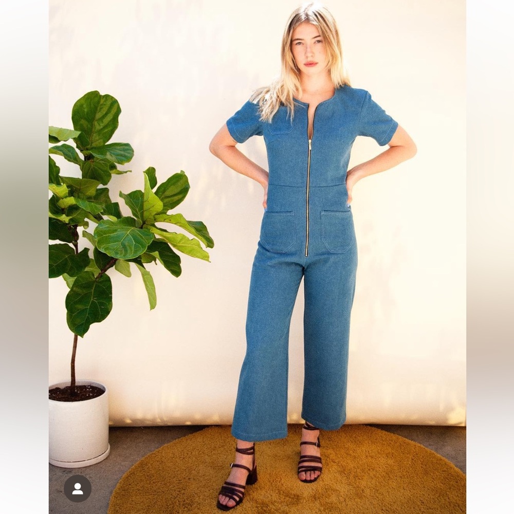 Lykke Wullf denim western jumpsuit XS